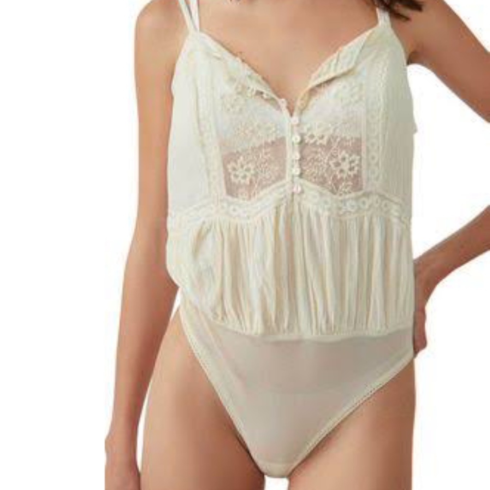 Free People Intimately Still the One Lace Bodysuite